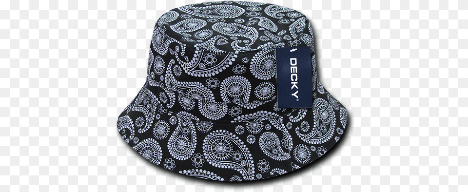 Decky Paisley Bucket Bandana Design Hat Hats Caps Cap Paisley Bandana Print 100 Cotton Bucket Hat, Clothing, Pattern, Sun Hat Free Transparent Png