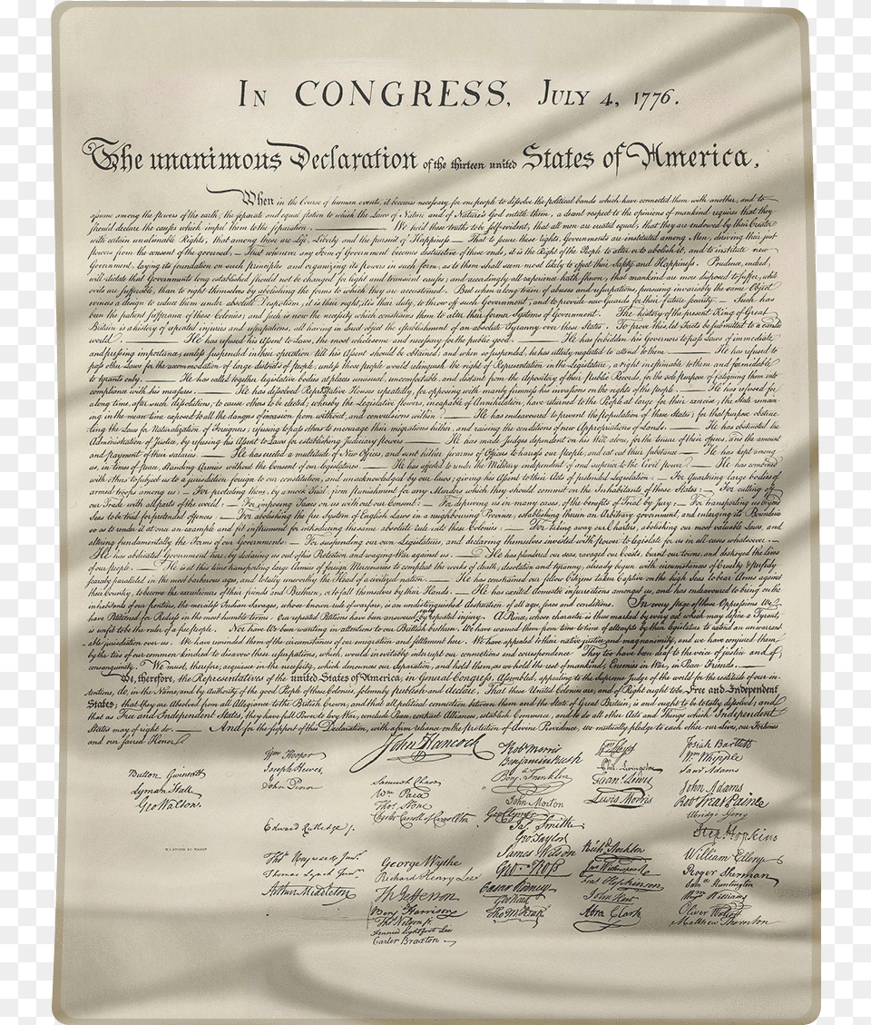Declaration Of Independence Blanket, Book, Page, Publication, Text Png Image