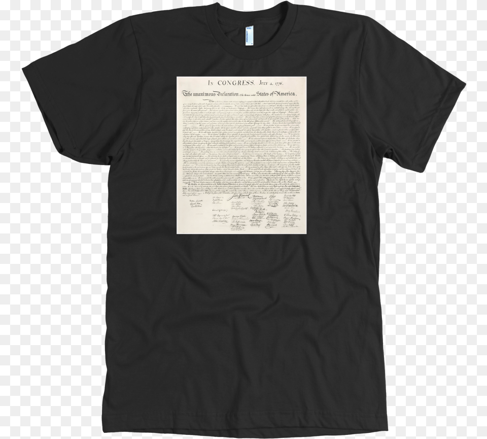 Declaration Of Independence Tshirt Phil Collins In The Air Tonight Metal T Shirt, Clothing, T-shirt, Text Free Png Download