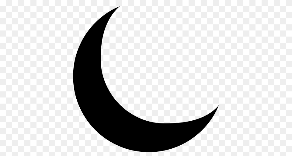 Declassified Crescent Prayer Crescent Crescent Moon Icon, Gray Free Png