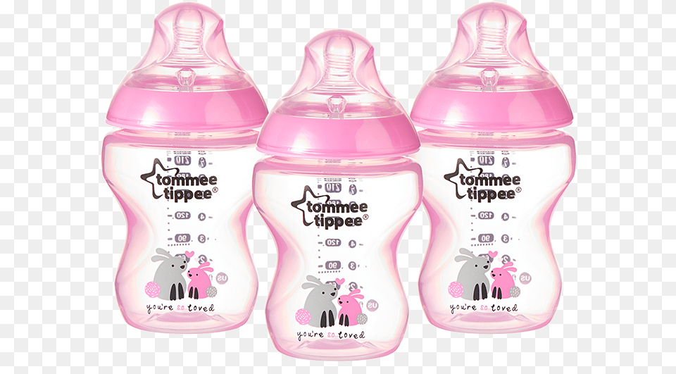 Deco Bottles Girl Tommee Tippee Closer To Nature 9 Ounce Feeding Bottles, Bottle, Shaker, Lotion Png