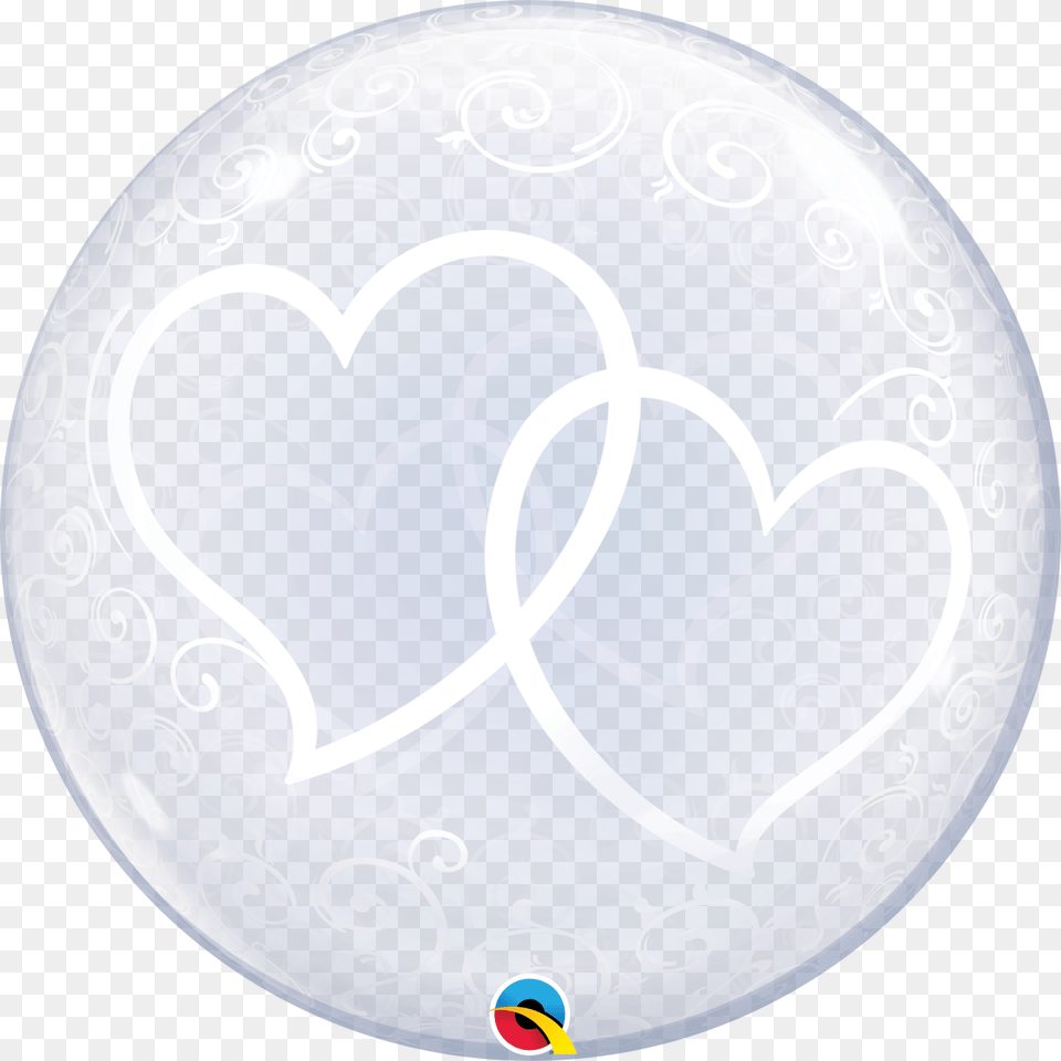 Deco Bubble Balloon Entwined Hearts Deco Bubble Entwined Hearts Balloon Png