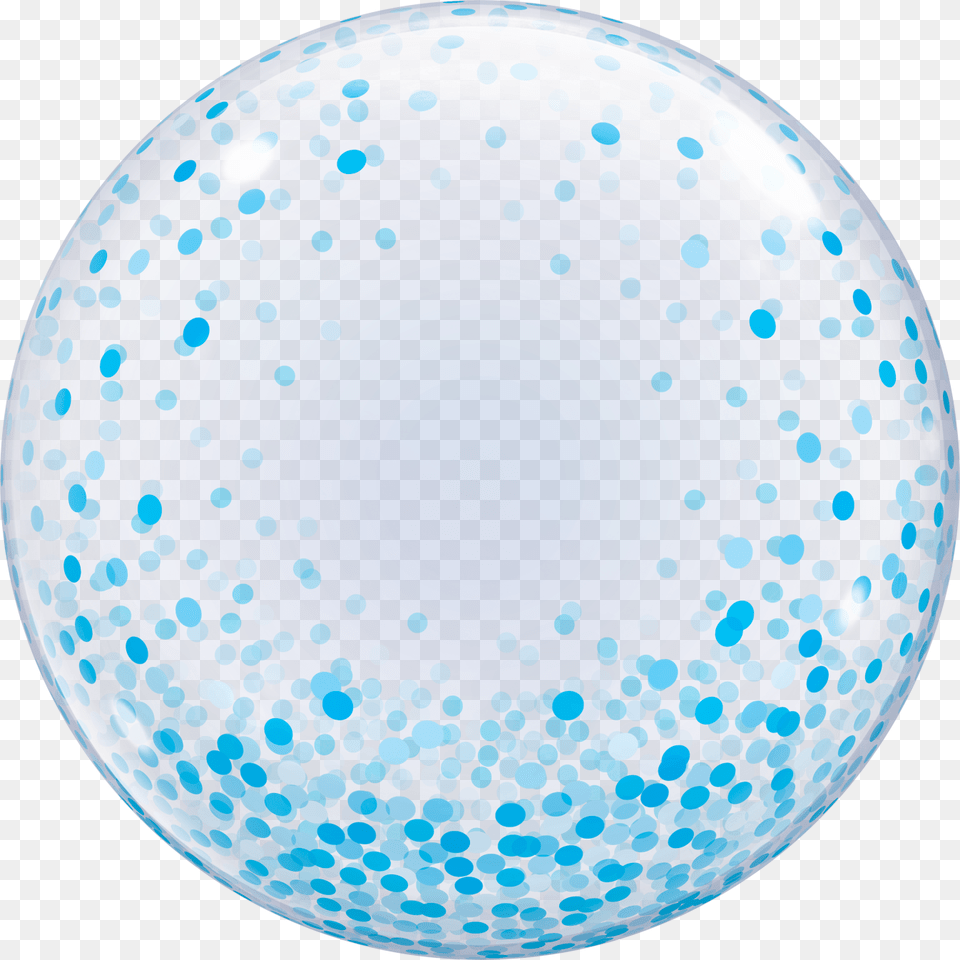 Deco Bubble Blue Confetti Dots, Sphere, Balloon Free Png Download