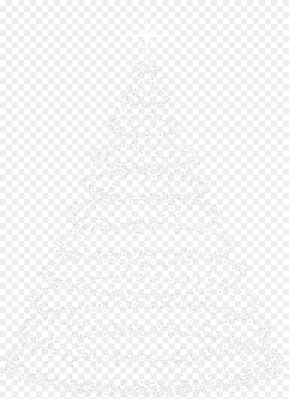 Deco Christmas Tree Clip Art Image All White Christmas Tree, Christmas Decorations, Festival, Christmas Tree, Chandelier Free Transparent Png
