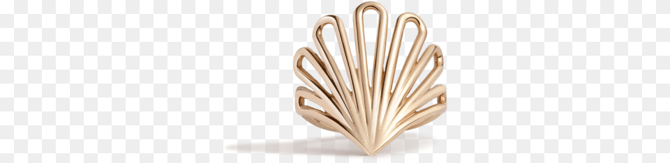 Deco Fan Gold Ring Ring, Accessories, Jewelry, Animal, Invertebrate Png Image