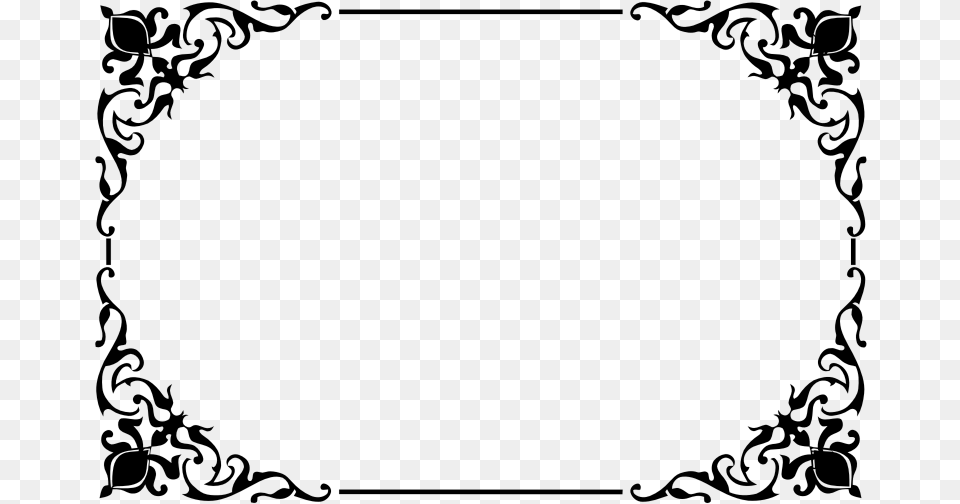 Deco Frame, Gray Png Image