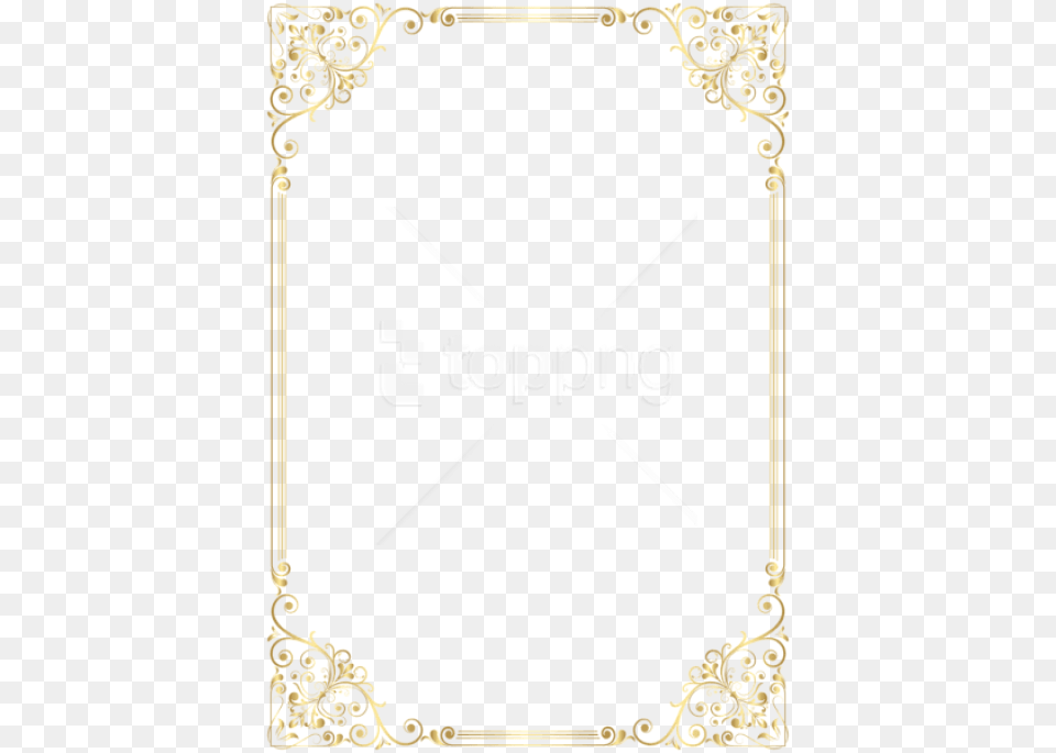 Deco Frame Border Golden Border Pattern Transparent Png