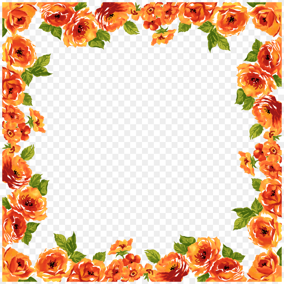 Deco Frame Flowers, Art, Floral Design, Flower, Graphics Free Png Download
