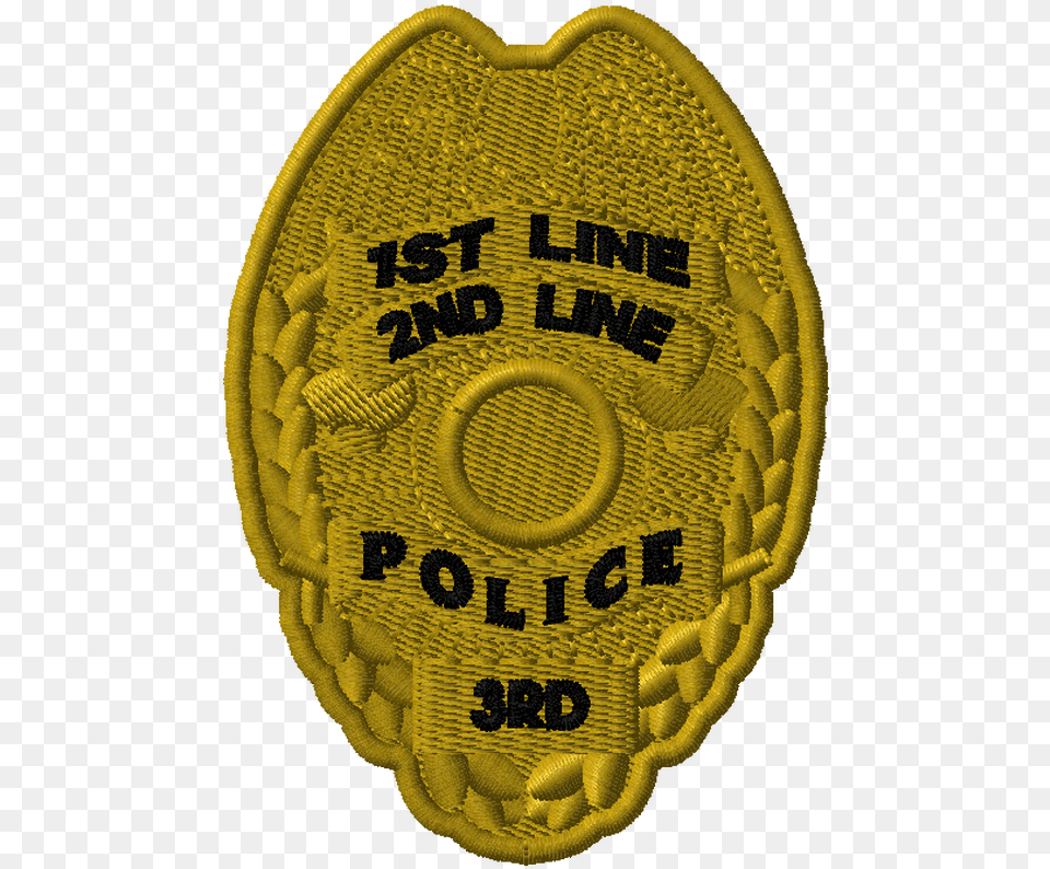 Deco Stk Emb Le Badge Shield Gold Emblem, Logo, Symbol, Accessories, Bag Png