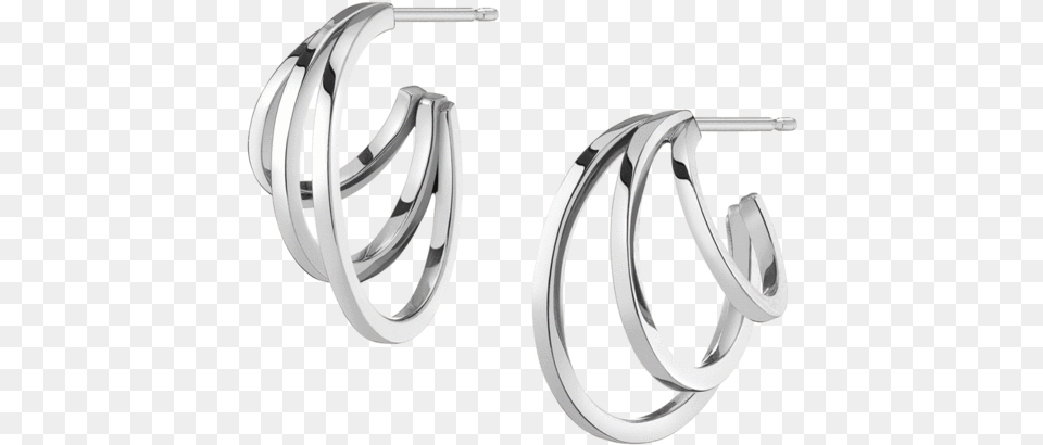Deco Triple Gold Hoop Earrings In Triple Band Hoop Earrings, Accessories, Earring, Jewelry, Platinum Free Png