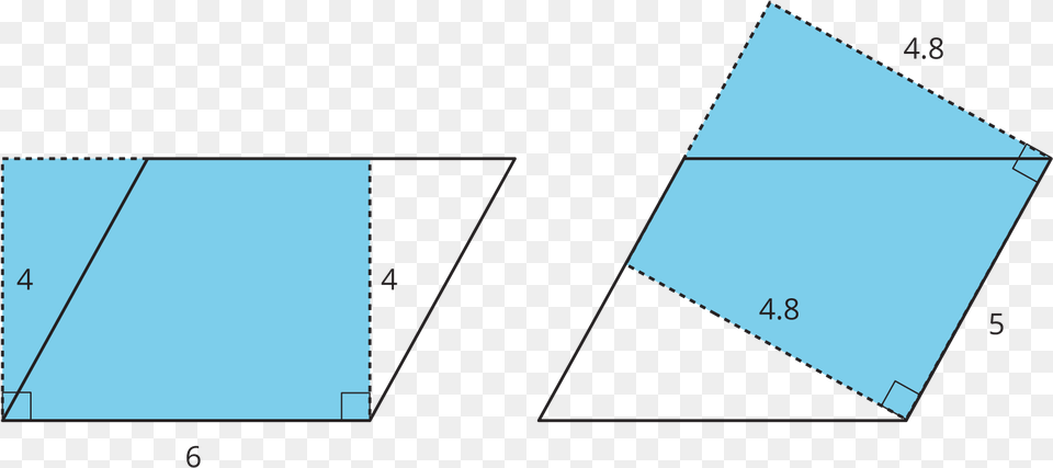 Decompose Parallelogram And Rearrange, Triangle Free Png Download