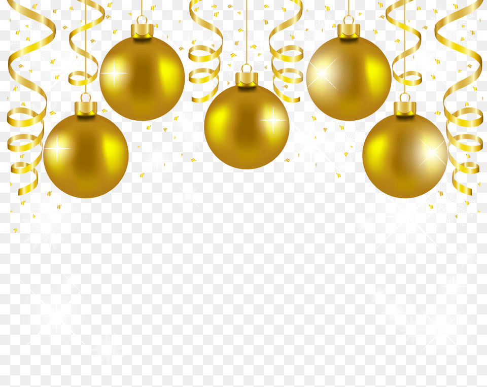 Decor And Vectors For Dlpngcom Gold Christmas Ornaments, Lighting, Accessories, Earring, Jewelry Free Transparent Png