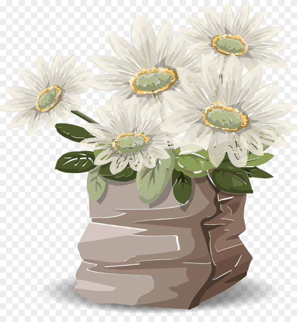 Decor Plants Clipart, Daisy, Flower, Flower Arrangement, Plant Png