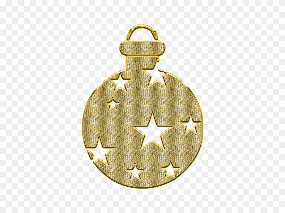 Decor Vector Gold Golden New Year New Toy, Symbol, Accessories Free Png Download