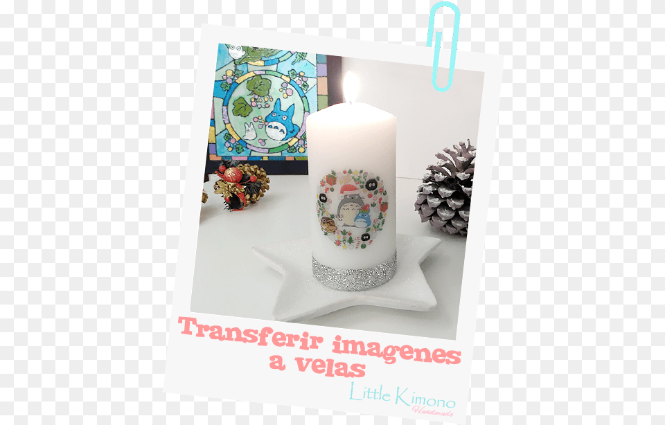 Decorar Velas Con Transferencia De Imagen Totoro Unity Candle, Envelope, Greeting Card, Mail, Plant Free Png