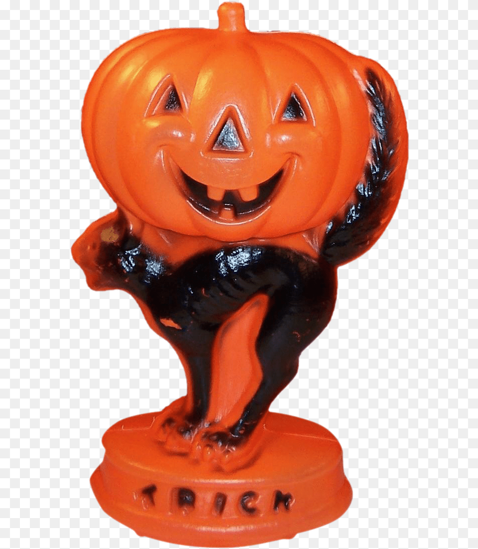 Decorate For Halloween In Vintage Style With This Vintage Jack O39 Lantern, Toy, Figurine Free Png