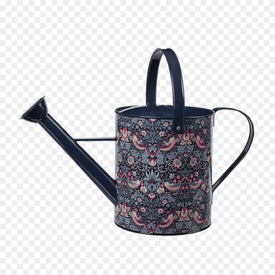 Decorated Blue Watering Can, Tin, Watering Can, Cup Png