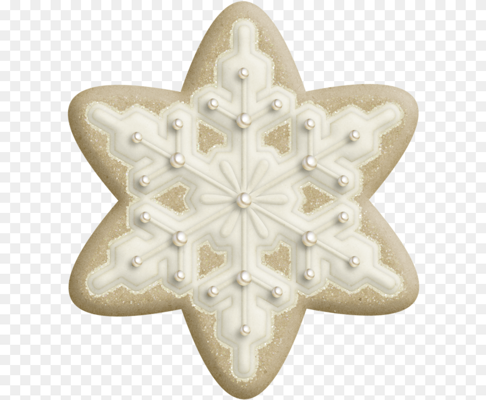 Decorated Christmas Cookie, Cream, Dessert, Food, Icing Png
