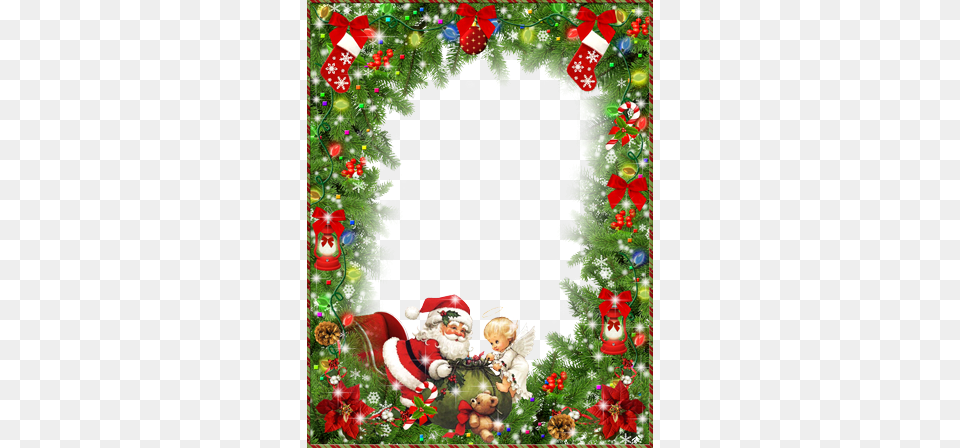 Decorated Christmas Tree Moldura Para Foto De Natal, Baby, Person, Christmas Decorations, Festival Png