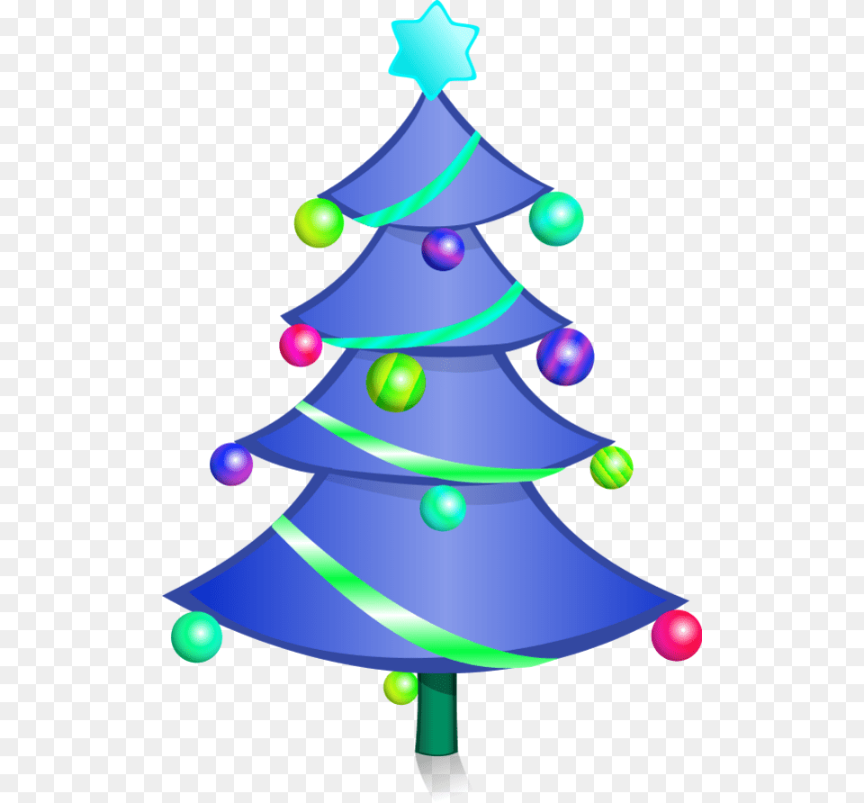Decorated Christmas Tree Vector Clip Art Fp04ea Clipart Blue Christmas Tree Clipart, Ball, Sport, Tennis, Tennis Ball Png Image