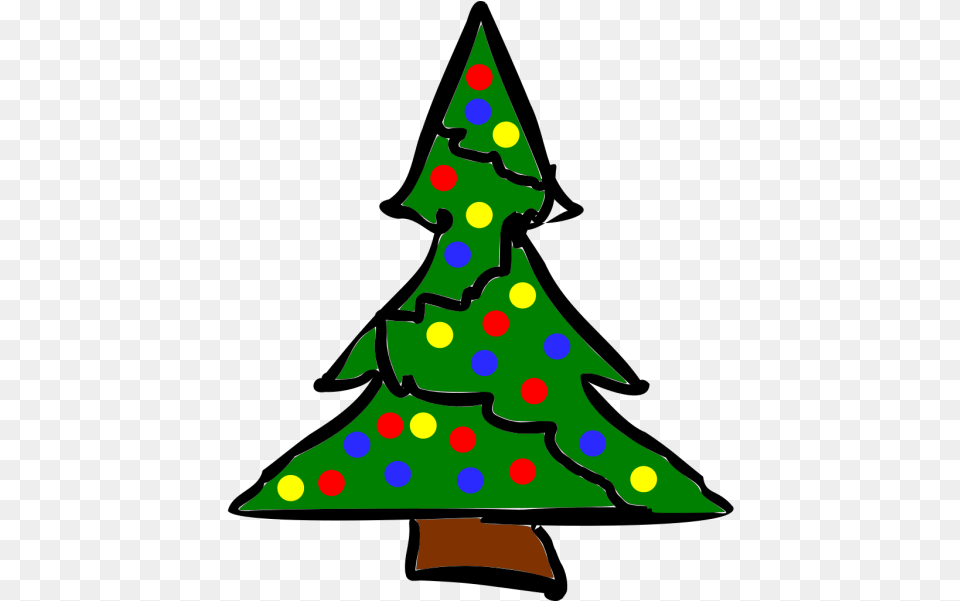 Decorated Christmas Tree With Snow Svg Clip Art For Web Christmas Tree Clipart Ugly, Person, Christmas Decorations, Festival, Christmas Tree Free Png Download