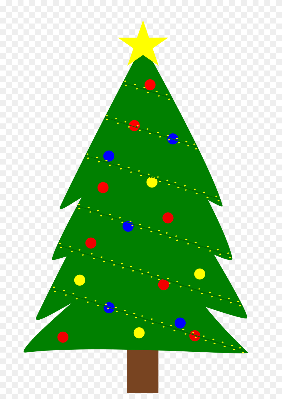 Decorated Christmas Tree With Star Svg Vector Purple Christmas Tree Drawing, Rocket, Weapon, Christmas Decorations, Festival Free Png Download