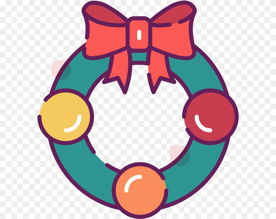 Decorated Christmas Wreath Clip Art U2013 Hq Clip Art, Rattle, Toy, Baby, Person Free Transparent Png