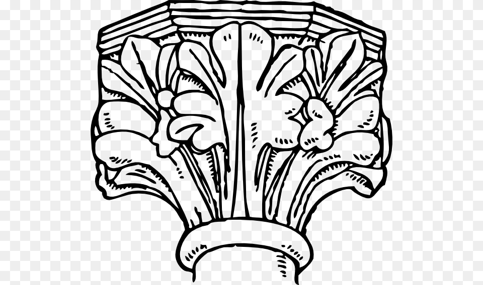 Decorated Gothic Capital Clip Art, Architecture, Pillar, Baby, Person Free Png