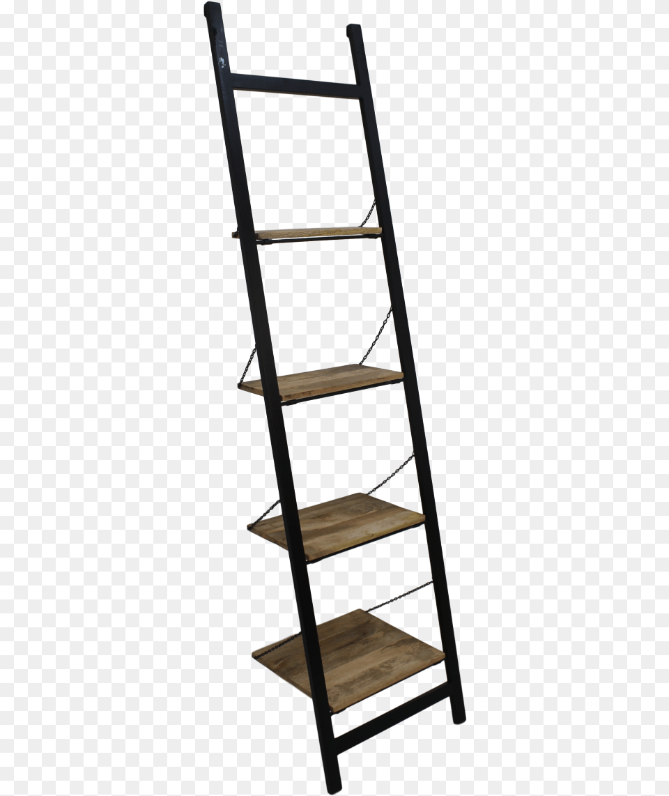 Decoratieve Ladder Zwart Metaal, Shelf, Furniture, Stand Png Image