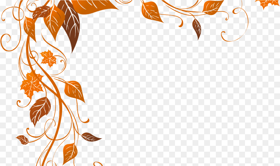 Decoration Clipart November Fall Leaves Corner Border, Art, Floral Design, Graphics, Leaf Free Transparent Png
