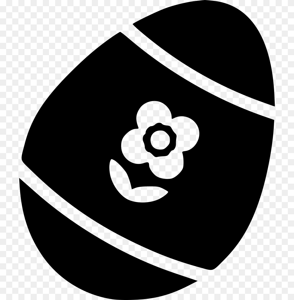 Decoration Easter Egg Holiday Spring Flower Easter Eggs Svg File, Stencil, Ball, Sport, Tennis Free Png
