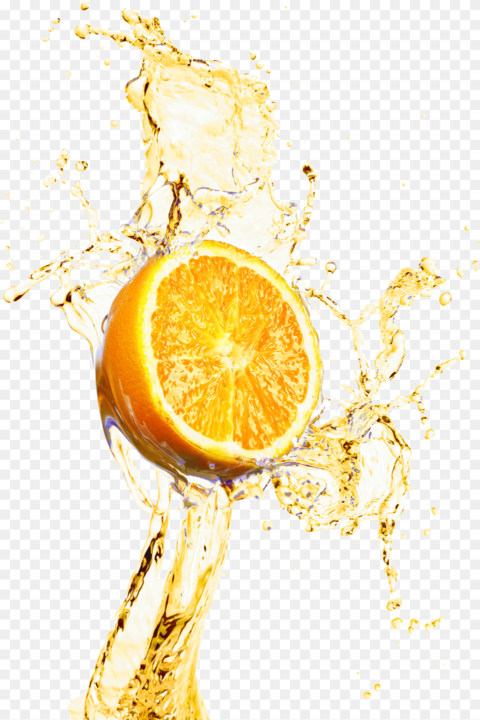 Decoration Juice Splash Design Orange Orange Juice Splash Transparent, Cup, Food, Sweets Png