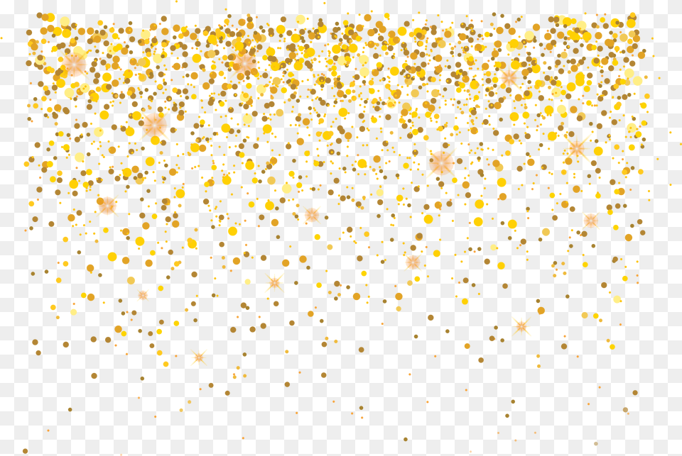 Decoration Pattern Circle Gold Yellow Gold Circles Background, Paper, Confetti Png Image