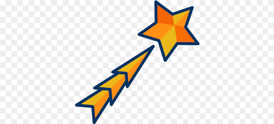Decoration Shoot Shooting Star Stargaze Icon Filled Line, Star Symbol, Symbol, Wand, Rocket Png Image