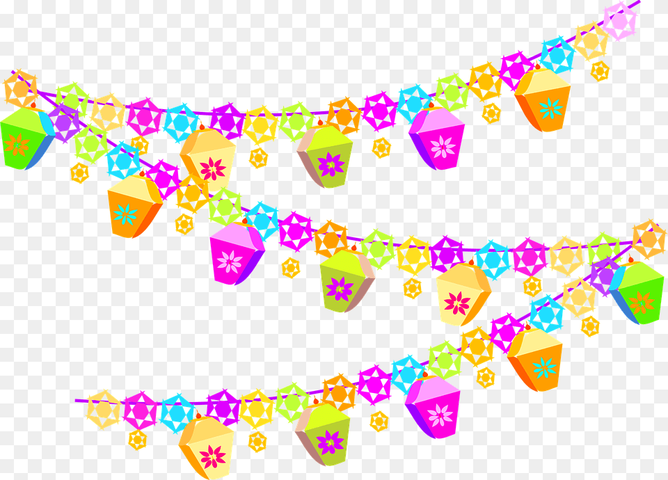 Decorations Birthday Colorful Festival Dec Festival Clipart, Vegetable, Produce, Plant, Nut Png Image
