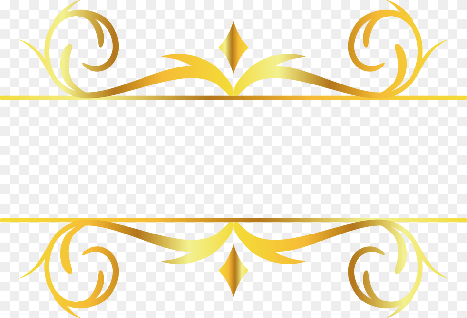 Decorations Clipart Title Gold Line Design, Art, Floral Design, Graphics, Pattern Free Transparent Png