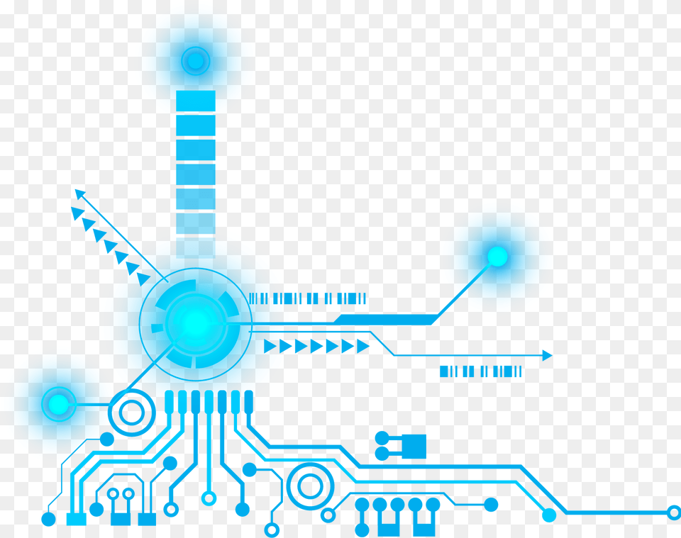 Decorative And Pattern Of Science Technology Clipart Free Png Download
