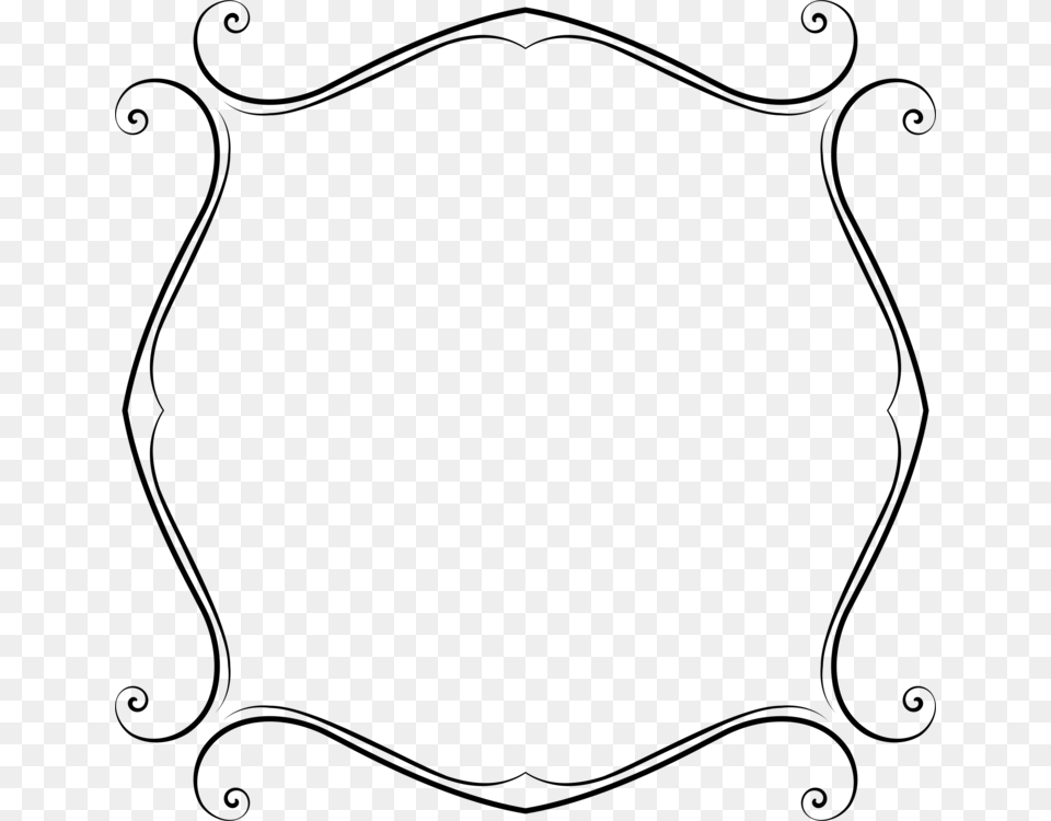 Decorative Arts Ornamental Plant Line Art, Gray Png