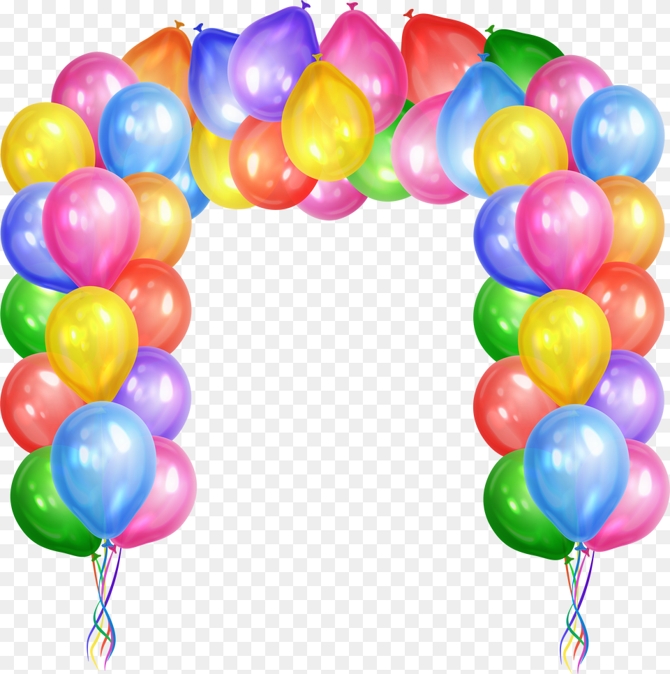 Decorative Balloons Arch Transparent Clip Art Image Transparent Background Balloon Arch Clipart Free Png