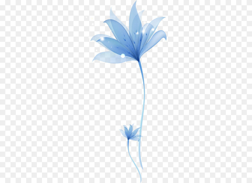 Decorative Blue Flower Transparent Ornament 0 Transparent Decoration Flower, Leaf, Plant, Petal Png