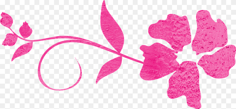 Decorative Blue Line Curve Line Decorative Lines Pink Flower Swirl, Plant, Art, Floral Design, Graphics Free Png