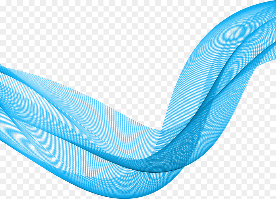 Decorative Blue Line Transparent Blue Background Free Png Download