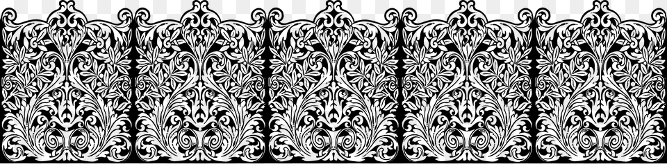 Decorative Border Clipart Ornamental Damask Metal Wall Art 10quot X 10quot Set Of, Pattern, Lace, Floral Design, Graphics Png