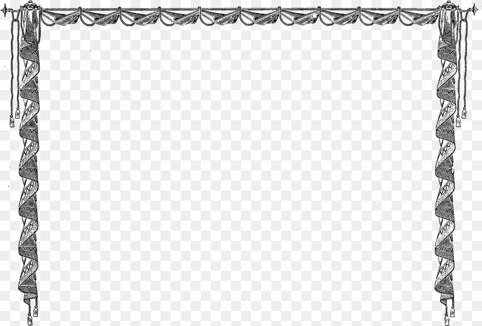 Decorative Border Design Images Transparent, Silhouette Png