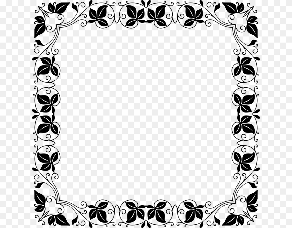 Decorative Borders Borders And Frames Picture Frames Calligraphic, Gray Png