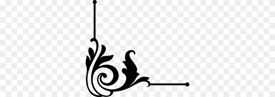 Decorative Borders Stencil Designs Decorative Arts Line Art, Gray Free Png