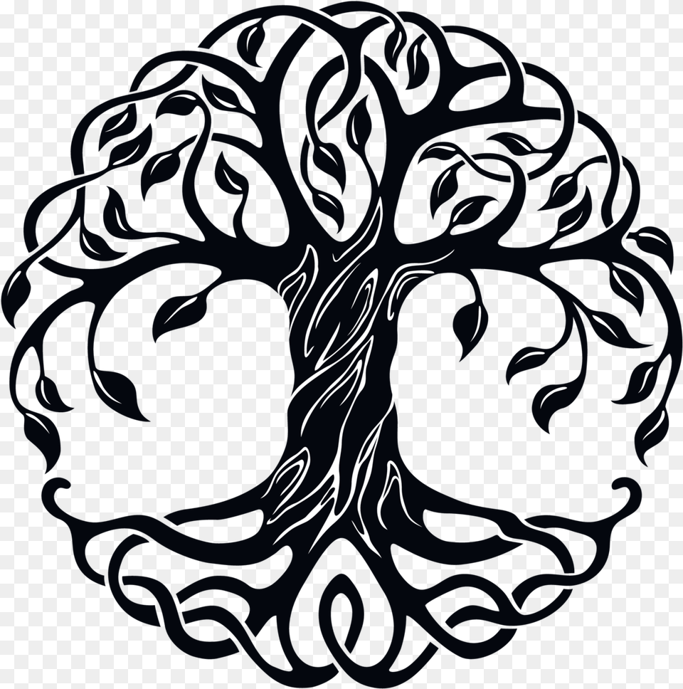 Decorative Celtic Tree Of Life Sticker Arvore Da Vida Celta, Art, Pattern, Graphics Png