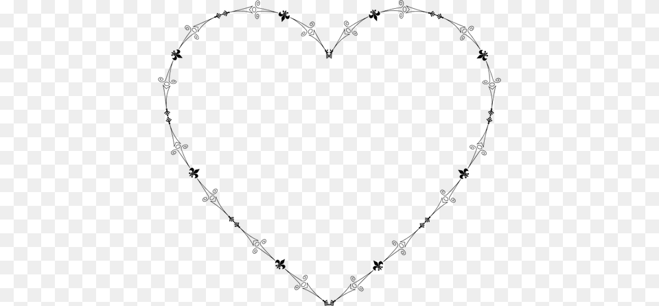 Decorative Clip Art Flower Lines For Wedding, Heart, Person Png