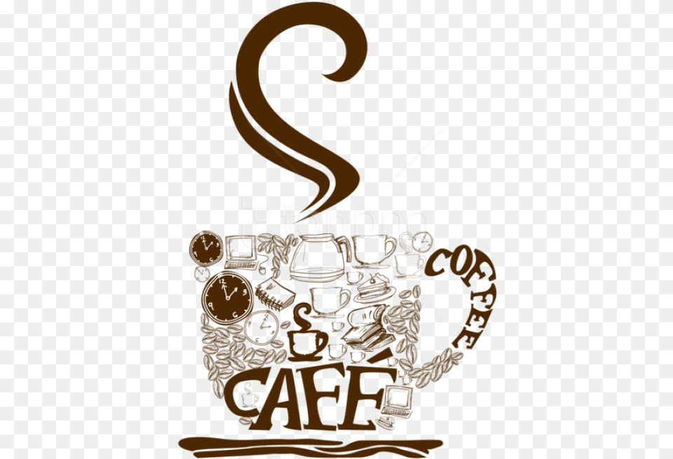 Decorative Coffee Cup Vector Vector Cafe Logo, Pottery, Treasure, Symbol, Blade Free Png