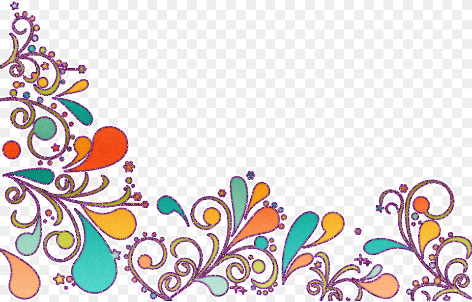 Decorative Corner Fun Festive Giltter Freetoedit, Art, Floral Design, Graphics, Pattern Png